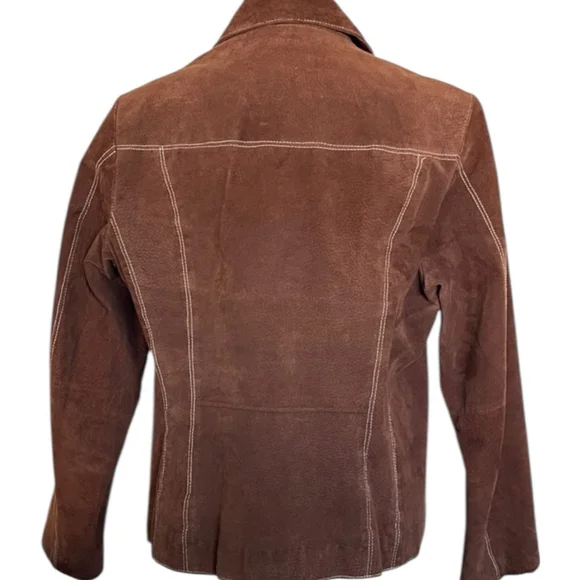 Wilsons Leather Brown Suede Jacket M (8/10) - Picture 4 of 6